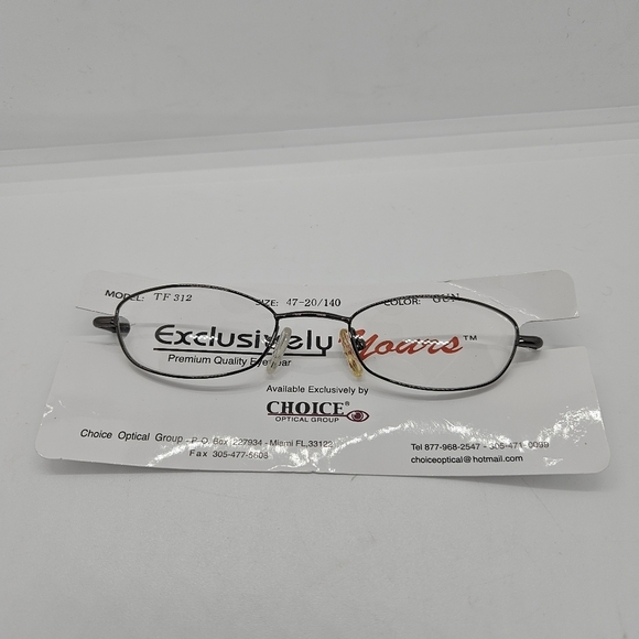 brand new eyeglasses frame in gunmetal FRAMES ONLY - Picture 1 of 4